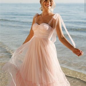 Petal & Pup Blush Tulle Gown